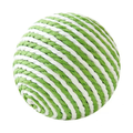 Product image of White and Green Sisal Rattle Cat Ball 10cm - Pets Villa. 