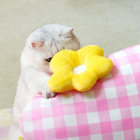 Close up image of ZEZE Bloom Pet Sofa  - Pets Villa. 