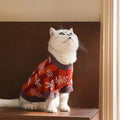 Product image of ZEZE Christmas Snowflake Pet Knitwear - Pets Villa. 