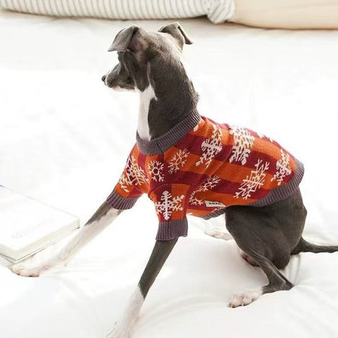 product image of ZEZE Christmas Snowflake Pet Knitwear - Pets Villa. 