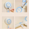 Image of the step by step of ZEZE Circle Pet Slicker Comb with Lotus Essence - Pets Villa. 