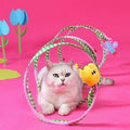 Image of cat playing in ZEZE Funny Spring Tunnel Toy  - Pets Villa.