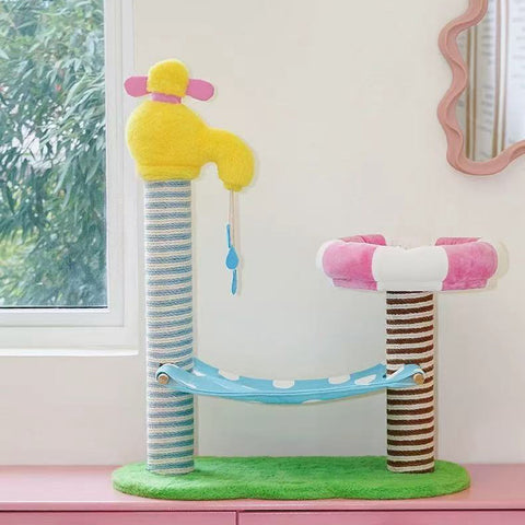 Standalone image of ZEZE Holiday Bath Cat Platform - Pets Villa. 