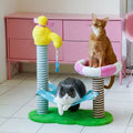 Image of 2 cats on ZEZE Holiday Bath Cat Platform - Pets Villa. 