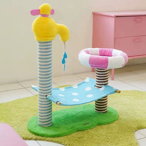 Standalone image of ZEZE Holiday Bath Cat Platform - Pets Villa. 
