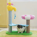 Image of a cat hiding under hammock of ZEZE Holiday Bath Cat Platform - Pets Villa. 