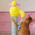 Close up image of the tap scratcher of ZEZE Holiday Bath Cat Platform - Pets Villa. 