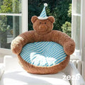 Front image of ZEZE Lovely Bear Sofa Bed - Pets Villa. 