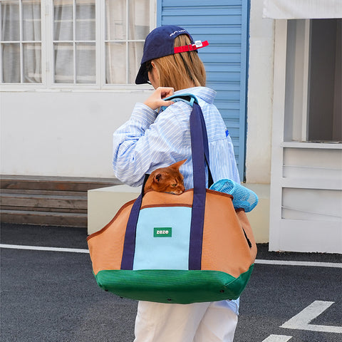 Front image of ZEZE Outdoor Casual Pet Bag - Pets Villa. 