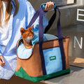 Image of a cat in the ZEZE Outdoor Casual Pet Bag - Pets Villa. 