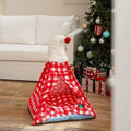 Product image of ZEZE Red Christmas Pet Tent  - Pets Villa. 