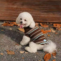 Product image of ZEZE Warmth Striped Pet Knitted Sweater - Pets Villa. 
