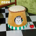 Front image of ZEZE Yummy Apple Pie Pet House - Pets Villa. 