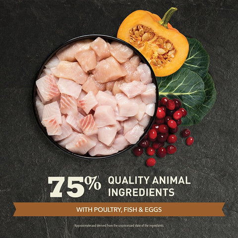 ACANA Wild Prairie Cat food ingredients and nutritional information on packaging