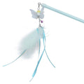 AMY&CAROL Blue Butterfly Retractable Cat Teaser - Pets Villa