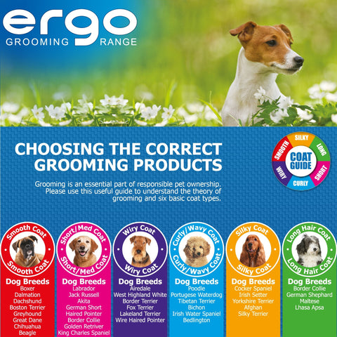 ANCOL Ergo Bristle Brush – Gentle Grooming Tool for All Coat Types