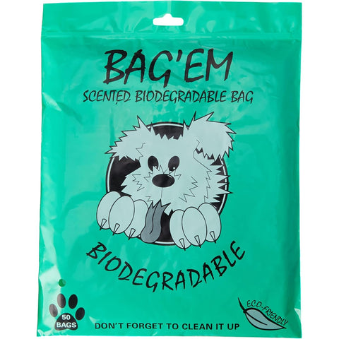 BAG'EM 50 Scented Biodegradable Poo Bags - Pets Villa