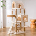 Beige Cat Tree Tower - Pets Villa