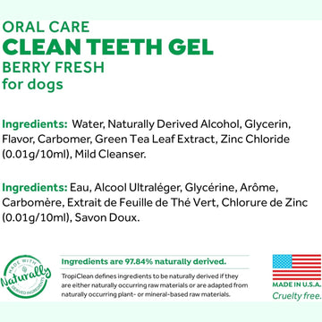 (Best Before: 06/24) TROPICLEAN Fresh Breath Berry Fresh Oral Care Gel for Dogs