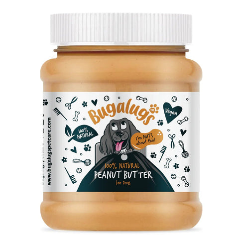 BUGALUGS 100% Natural Peanut Butter for Dogs 340g - Pets Villa