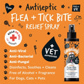 BUGALUGS Antiseptic Flea and Tick Bite Relief Spray 200ml - Pets Villa