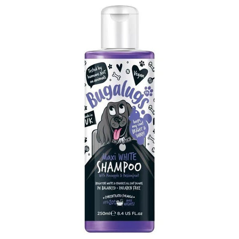 BUGALUGS Maxi White Dog Shampoo 250ml - Pets Villa