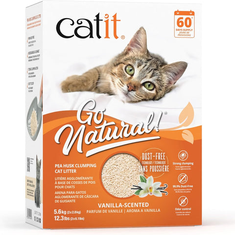 CATIT Go Natural! Pea Husk Clumping Cat Litter - 14L Box - Pets Villa