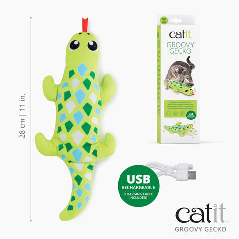 CATIT Groovy Gecko Automatic Cat Toy - Pets Villa