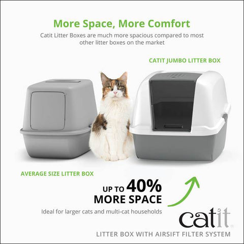 CATIT Regular Hooded Litter Box with Airsift Filter System - Pets Villa