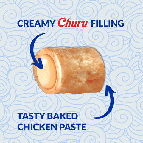 CHURU Bites Cat Treat Chicken Recipe Wraps Tuna Recipe 3x10g - Pets Villa