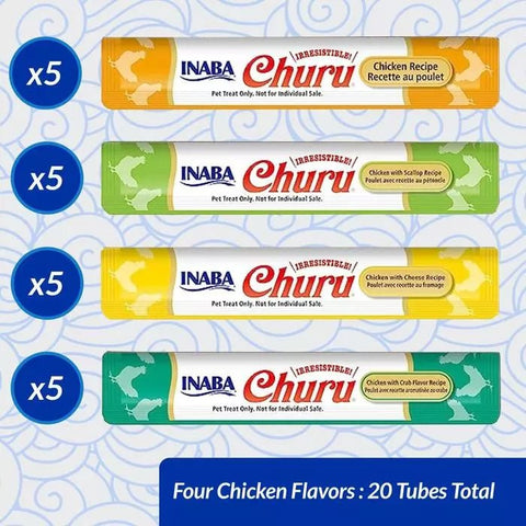 CHURU Cat Treat Variety Box Chicken Flavour 20x14g - Pets Villa