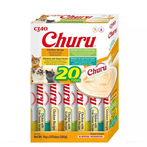 CHURU Cat Treat Variety Box Chicken Flavour 20x14g - Pets Villa