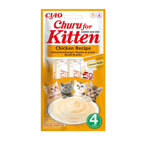 CHURU Kitten Chicken Recipe (4x14g) - Pets Villa