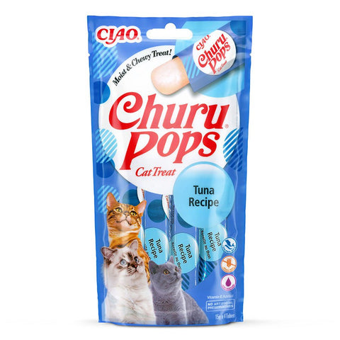 CHURU Pops Cat Treat Tuna Recipe 4x15g - Pets Villa