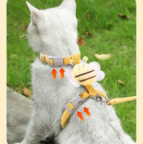 Cute Bee Harness and Lead - Pets Villa