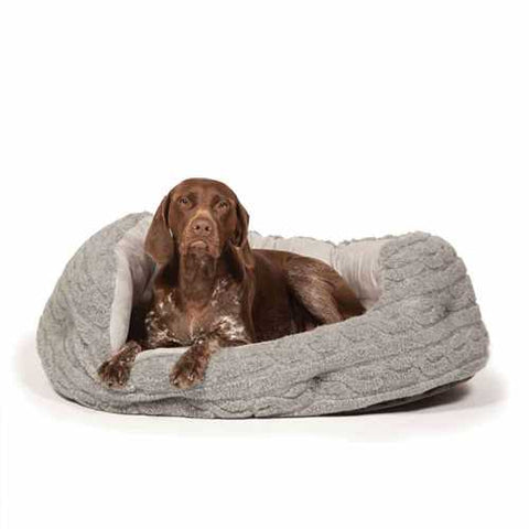 DANISH DESIGN Bobble Pewter Deluxe Slumber Bed - Pets Villa