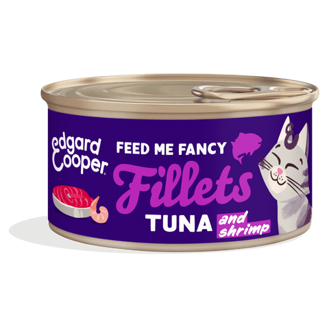 EDGARD & COOPER Cat Tuna and Shrimp Fillets Complementary Food - Pets Villa