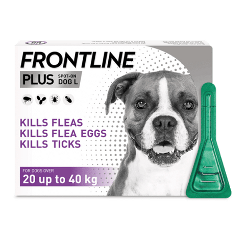 FRONTLINE PLUS® Flea and Tick Treatment For Dogs - Pets Villa