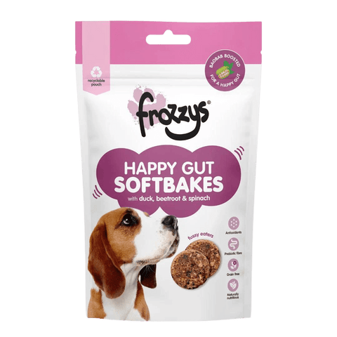 FROZZYS Happy Gut Softbakes Duck, Beetroot and Spinach for Dogs 80g - Pets Villa