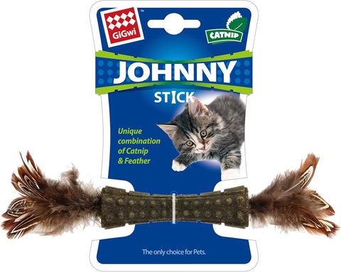 GIGWI Johnny Stick Double Feather - Pets Villa