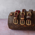 GREAT & SMALL Hawkhurst Leather Dog Collar Tweed - Pets Villa