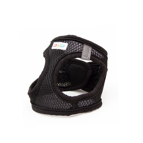 GREAT & SMALL Little&Lively Black Mesh Dog Harness with Velcro - Pets Villa