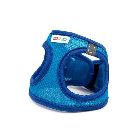 GREAT & SMALL Little&Lively Blue Mesh Dog Harness with Velcro - Pets Villa