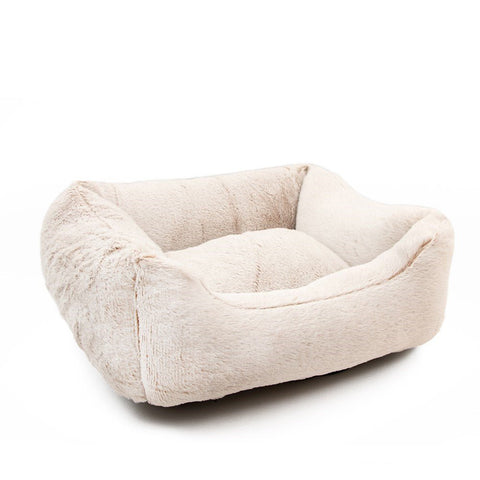 GREAT & SMALL Snuggle&Snooze Arctic Plush Lounge Pet Bed - Pets Villa