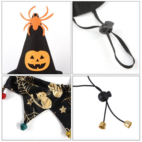 Halloween Pet Hat and Decorative Collar - Pets Villa