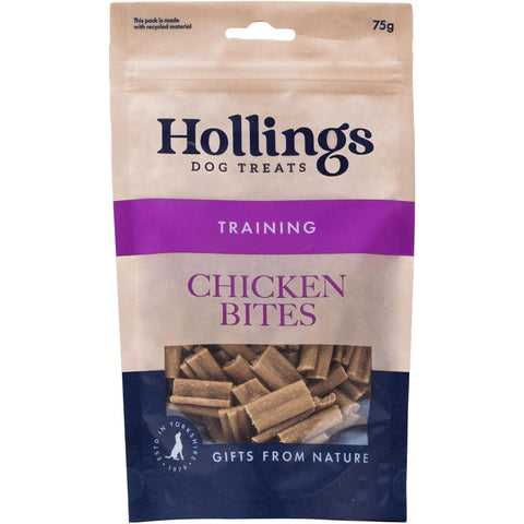 HOLLINGS Natural Chicken Dog Training Treats 75g - Pets Villa