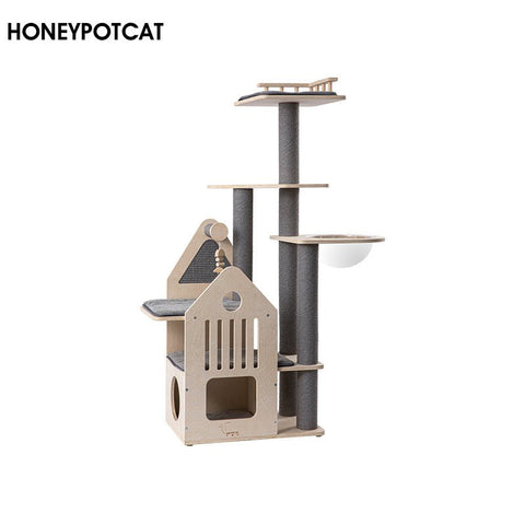 HONEYPOT CAT Solid Wood Cat Tree 210195pro - Pets Villa