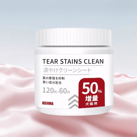 KOJIMA Pet Tear Stains Clean 120wipes+60FREE - Pets Villa