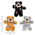 KONG Softies Patchwork Bear Catnip Toy Assorted - Pets Villa