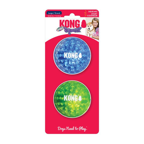 KONG Squeezz Geodz 2-pk Assorted - Pets Villa